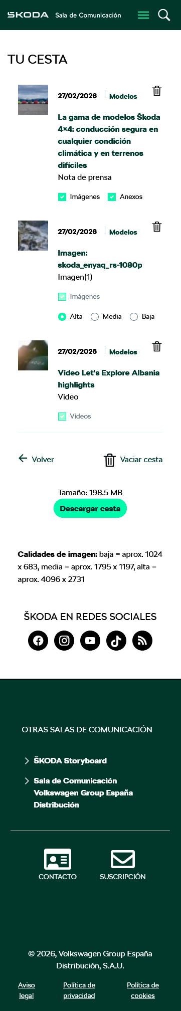 Škoda - Sala de Comunicación